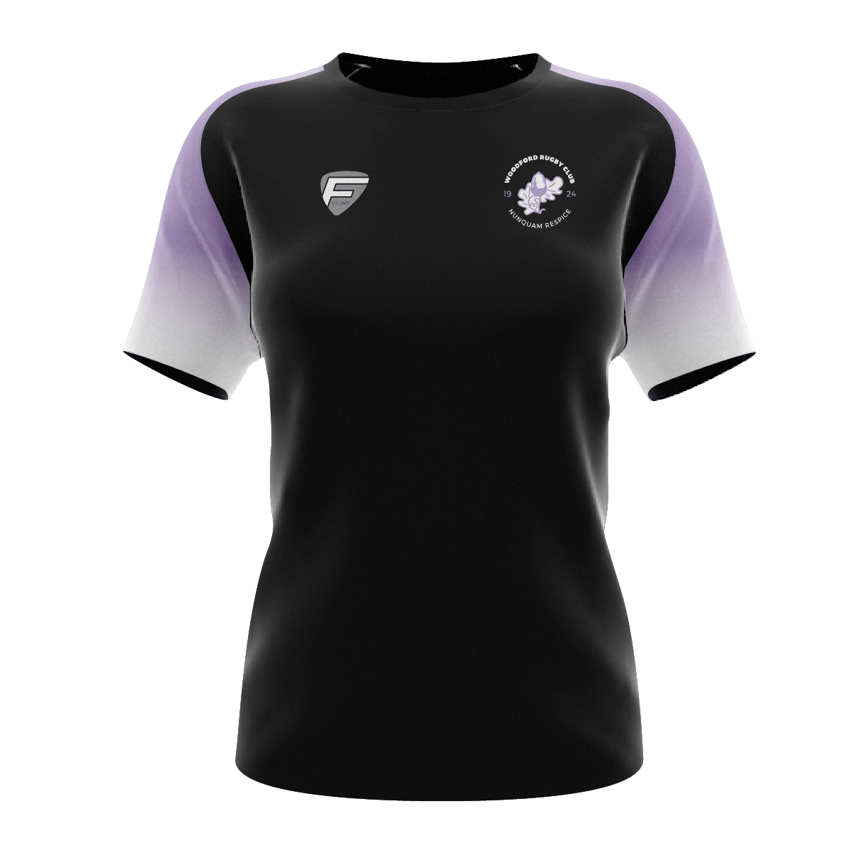 Woodford Girls Rugby Training Shirt Ladies Fit Woodford Rugby Club